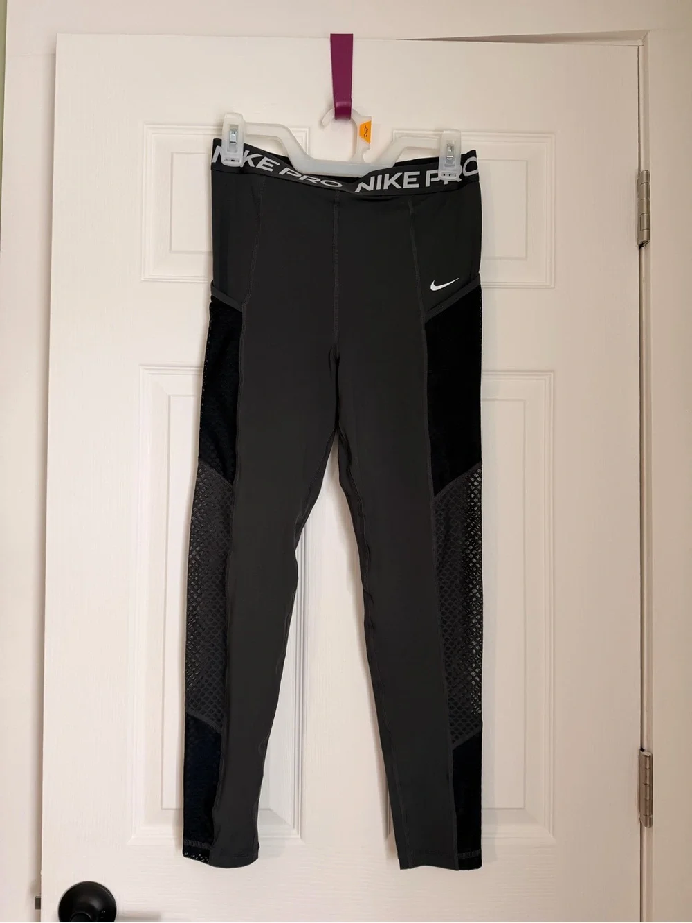 Nike Black Women’s Leggings with Mesh Panels